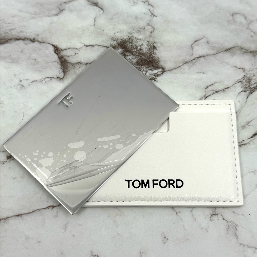 Tom Ford White Card Holder Card Mirror New - Picture 2 of 4
